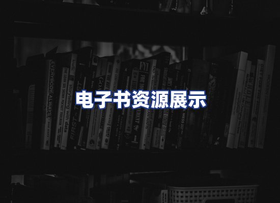 电子书资源展示